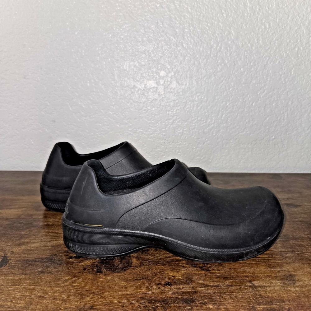 TredSafe EnduroPro Clogs Mens 5 Womens 6W Black Slip Resistant Work Shoes Safety
